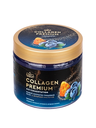 картинка Collagen-premium c Янтарной кислотой и соком черники 380 мл от магазина SL BEAUTY
